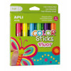 photo-6 tubes de peinture gouache - Sticks de 6g - Couleurs fluo - Apli