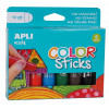 photo-6 tubes de peinture gouache - Sticks de 6g - Couleurs assorties - Apli