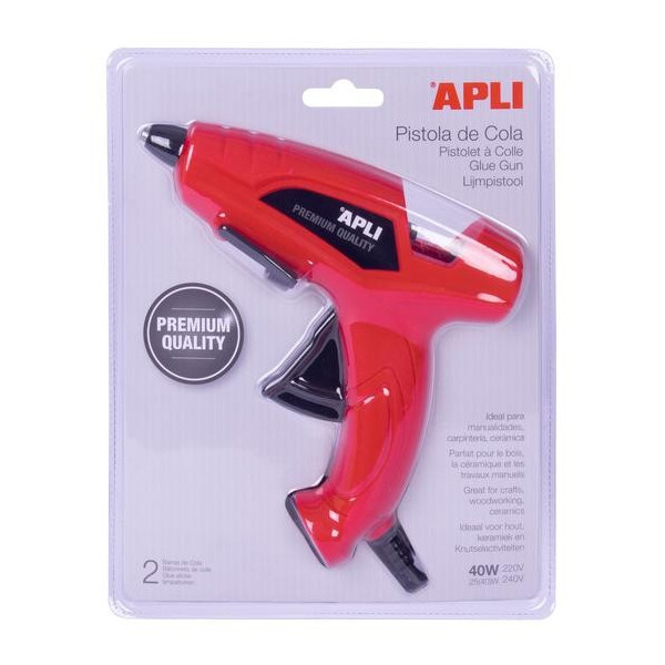 Pistolet A Colle Premium Quality 40W + 2 Recharges - Apli 13942 pas cher