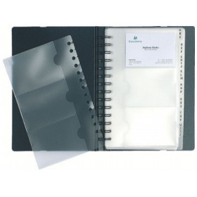 Porte Cartes De Visite Détachable Exacard Exactive 120 Cartes - 20X14,5Cm - Exacompta pas cher