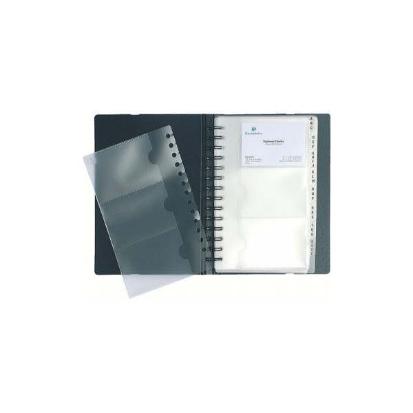 Porte Cartes De Visite Détachable Exacard Exactive 120 Cartes - 20X14,5Cm - Exacompta pas cher