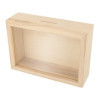Tirelire - Cadre - Rectangulaire - Bois - 12x17x5cm - A personnaliser - Artemio