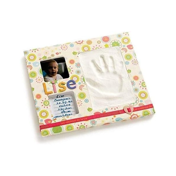 Kit pour faire des empreintes - Bébé - Avec cadre photo - 29x24,5cm - Artemio