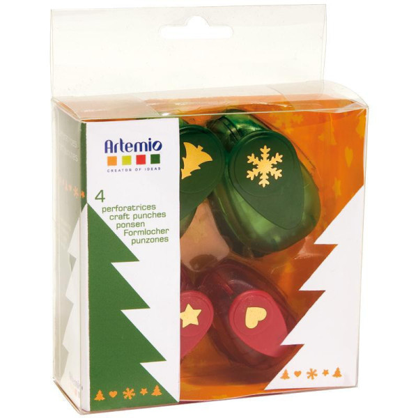 Perforatrices - Noël - Sapin - Etoile - Flocon - 4 modèles - Scrapbooking