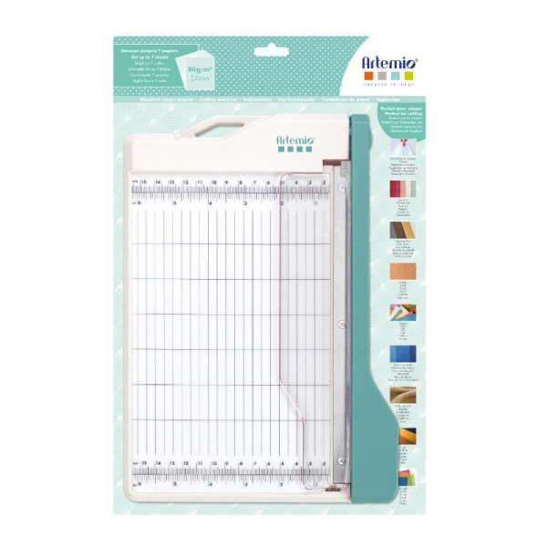 Massicot - Coupe-papier - Petit modèle - 28x20cm - Gradué - Quadrillage
