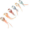 Oiseaux décoratifs - 10cm - 6 pièces - Sur pince - Loisirs créatifs - Déco