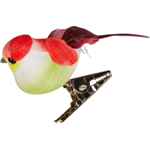 Oiseaux décoratifs - Petit modèle - 6 pièces - Sur pince - Loisirs créatifs - Déco