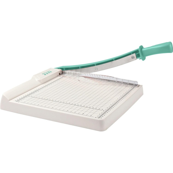 Massicot - Coupe-papier - Jusqu'à 12 feuilles 30x30cm - Gradué - Quadrillage