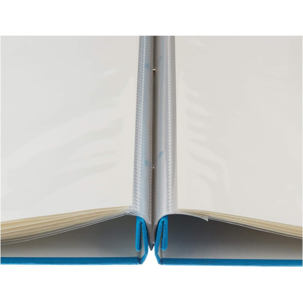 Album photos - 31x35cm - 10 pages - Couverture cartonnée avec fenêtre - Turquoise
