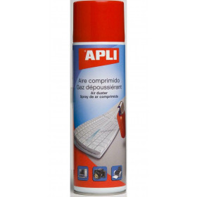 photo-Bombe d'air - Gaz dépoussiérant pour clavier ordinateur - 400 ml - Apli