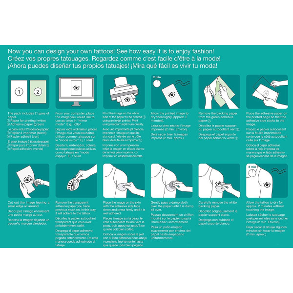 Papier Transfert Pour Impression De Tatouages - Apli | Surdiscount