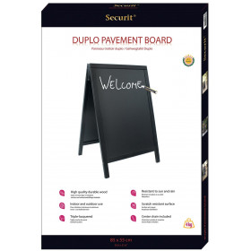 Panneau Trottoir Woody Duplo 85 X 55 Cm - Securit | Surdiscount