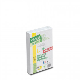 Lot De 60 Enveloppes Blanches Economiques C6 Sans Fen√Ätre - Gpv pas cher