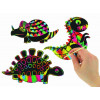 5 Dinosaures A Gratter + 1 Grattoir - Ctop pas cher