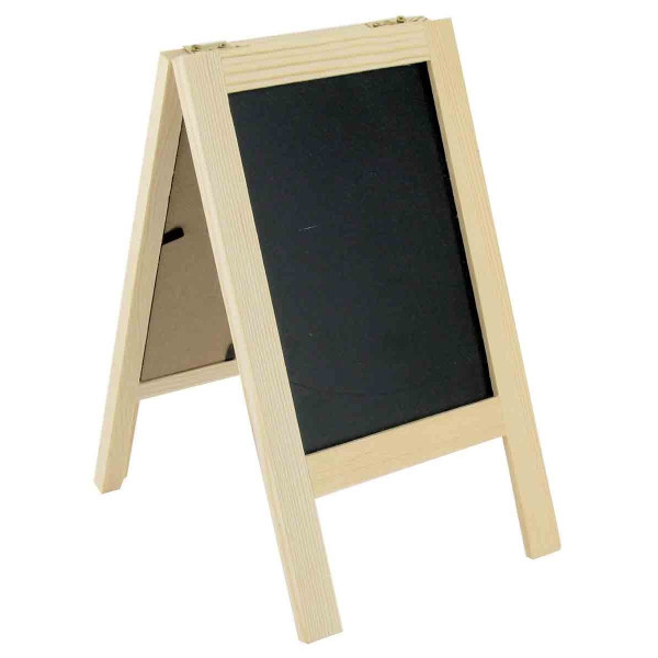 Mini cadre ardoise en bois - 21 x 12 cm - CTOP