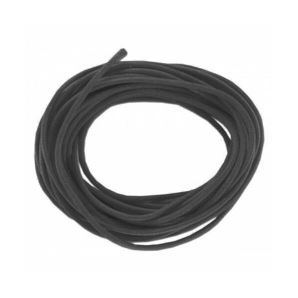 COTON CIRE EFFET CUIR 5 M X 1 MM NOIR - CTOP