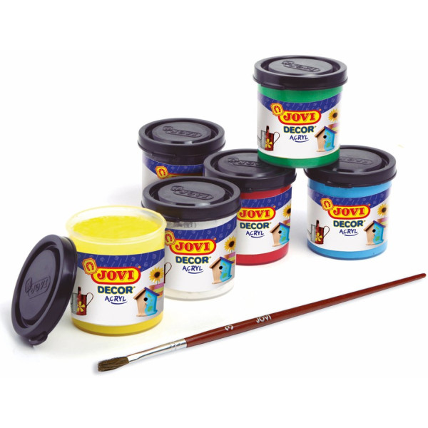Set Peinture Acrylique de 6 boites - Jovi pas cher