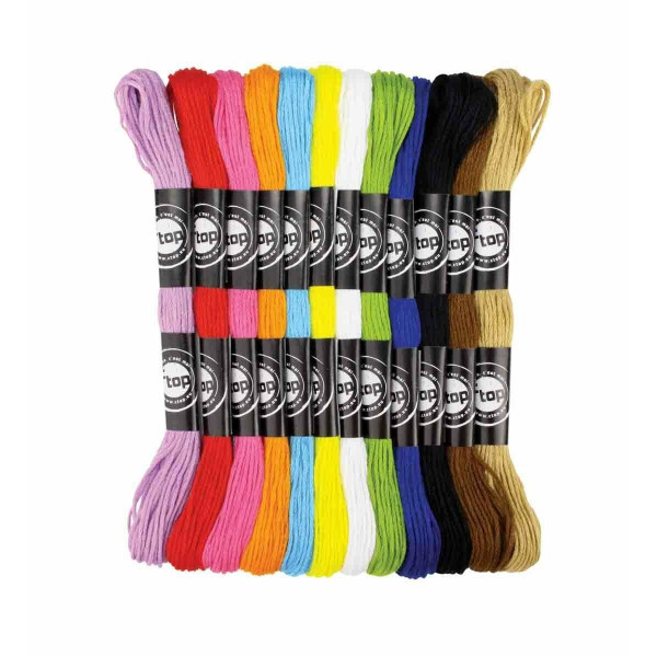 12 Écheveaux De Coton Pour Bracelets Brésiliens - Ctop pas cher