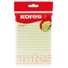 Bloc Notes Adhésives - Jaune Pastel - 150X100Mm - Lignées - Kores pas cher-11907