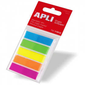 Index Marque-Pages 12X45Mm Couleurs Fluo Apli 11912 pas cher