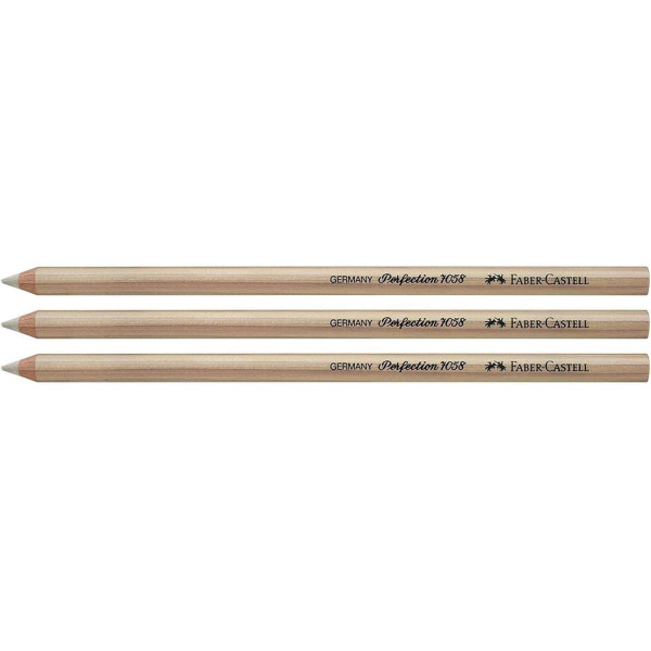 Lot de 3 crayons-gomme Perfection 7058 Faber-Castell