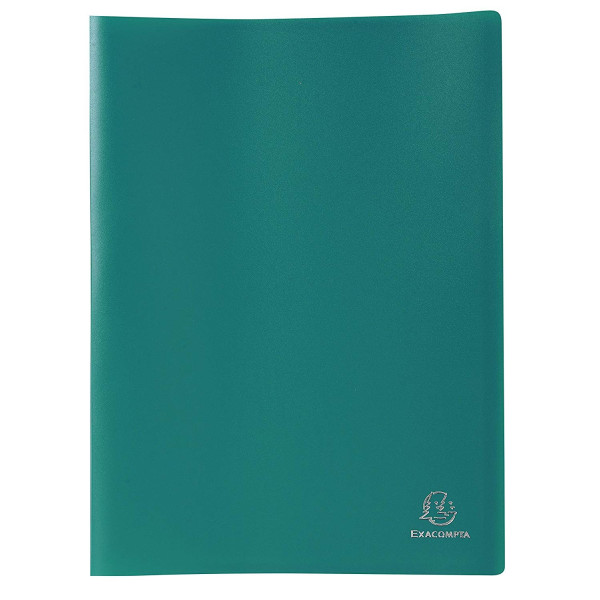Porte-Vues 20 Vues Vert Fonce- Exacompta pas cher