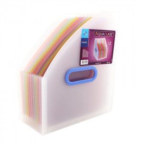 Trieur Accordeon A4 Aquaclass Viquel Extensible 12 Compartiments | Surdiscount