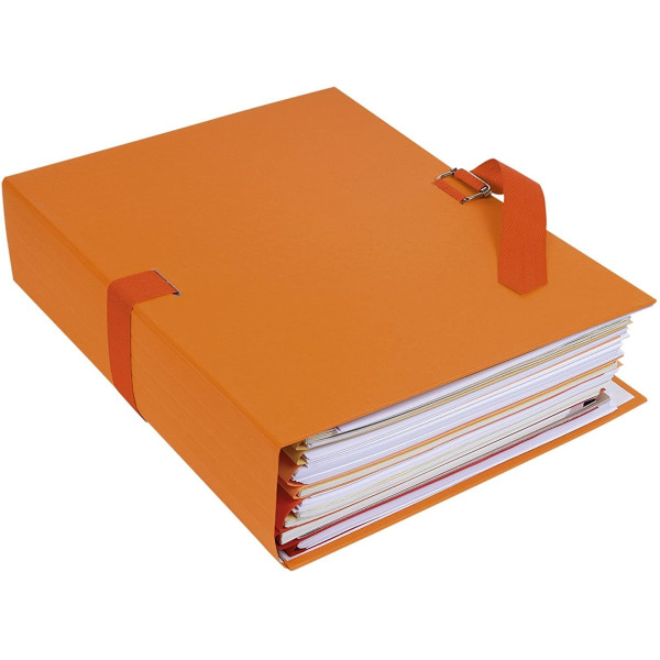 Chemise A Dos Extensible/Sangle Orange 734E - Exacompta pas cher