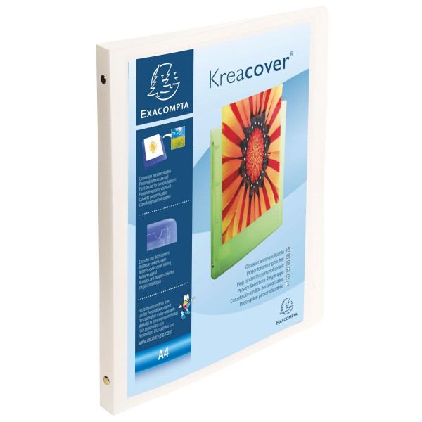 Classeur Souple Opaque A4 Kreacover Blanc 51189E - Exacompta pas cher