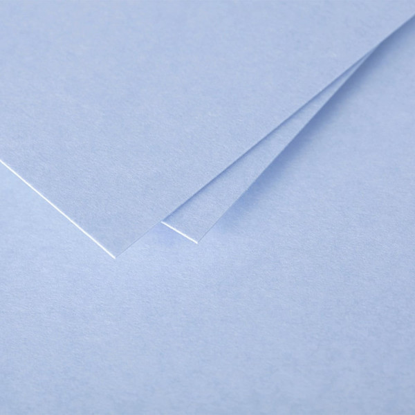 Cartes - Format C6 - 110x155mm - Pollen - Bleu lavande - 25 unités - Clairefontaine
