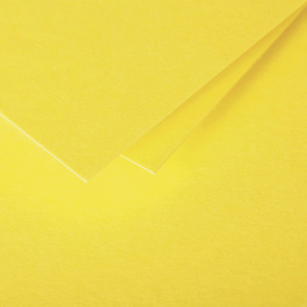 Cartes - Format C6 - 110x155mm - Pollen - Jaune soleil - 25 unités - Clairefontaine
