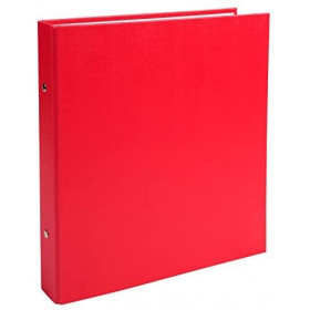 Petit Classeur 17 X 22 Cm - Rouge - 2 Anneaux - Exacompta pas cher