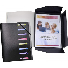 Trieur 8 Compartiments Noir - Exacompta | Surdiscount