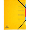 Trieur 7 Compartiments Jaune - Exacompta pas cher