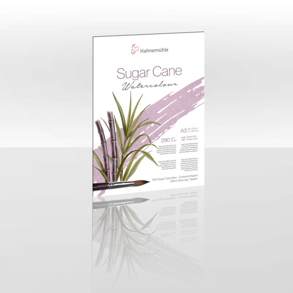 Bloc aquarelle sugar cane - Grain fin - A3 - 290g/m2 - 12 feuilles - Hahnemühle