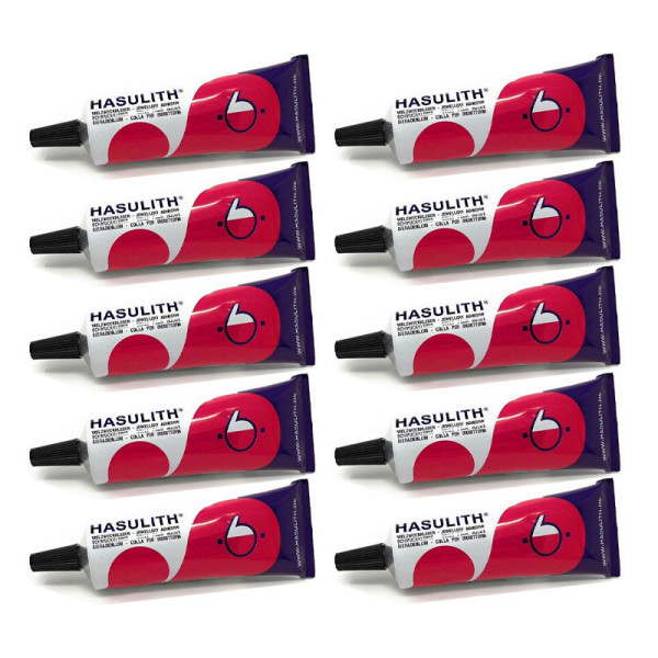 10 tubes de colle pour bijoux - Hasulith - Collier - Bracelet - Boucles d'oreille - 30ml
