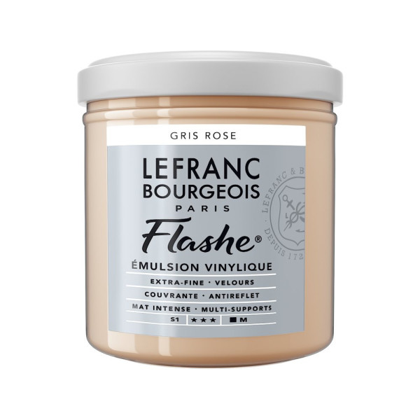 photo - Peinture vinylique - Flashe - Gris rose - 254 - Lefranc Bourgeois - 125ml