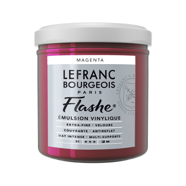photo - Peinture vinylique - Flashe - Magenta - 432 - Lefranc Bourgeois - 125ml
