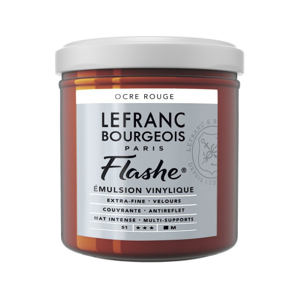 photo - Peinture vinylique - Flashe - Ocre rouge - 306 - Lefranc Bourgeois - 125ml