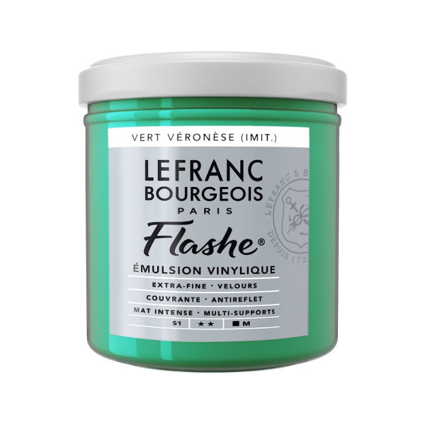 photo - Peinture vinylique - Flashe - Vert Véronèse - 549 - Lefranc Bourgeois - 125ml