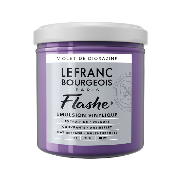 photo - Peinture vinylique - Flashe - Violet dioxazine - 473 - Lefranc Bourgeois - 125ml