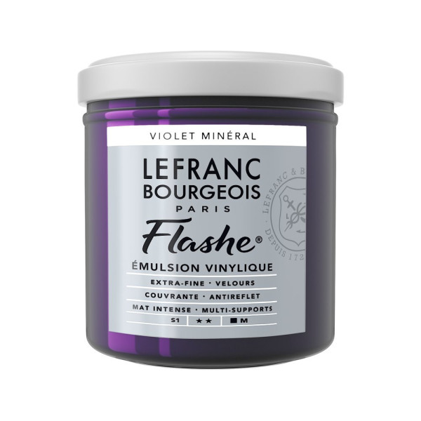 photo - Peinture vinylique - Flashe - Violet minéral - 826 - Lefranc Bourgeois - 125ml