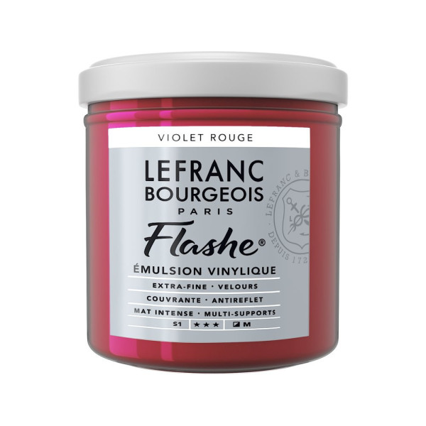 photo - Peinture vinylique - Flashe - Violet rouge - 618 - Lefranc Bourgeois - 125ml