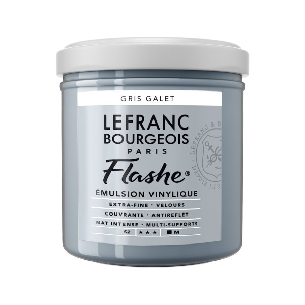 photo - Peinture vinylique - Flashe - Gris galet - 262 - Lefranc Bourgeois - 125ml