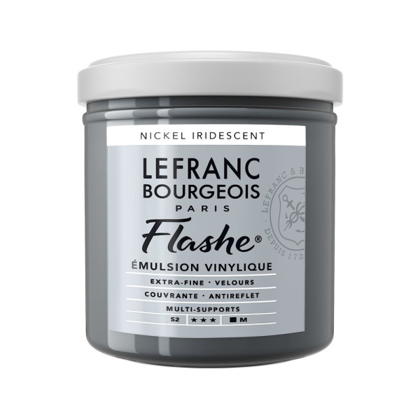 photo - Peinture vinylique - Flashe - Nickel iridescent - 833 - Lefranc Bourgeois - 125ml