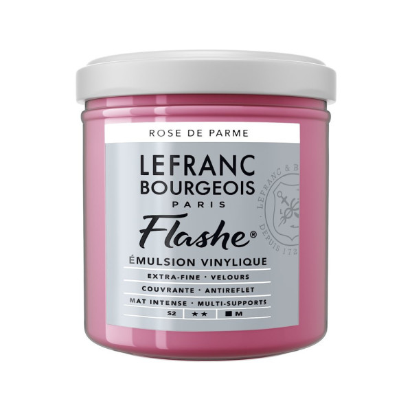 photo - Peinture vinylique - Flashe - Rose de Parme - 430 - Lefranc Bourgeois - 125ml