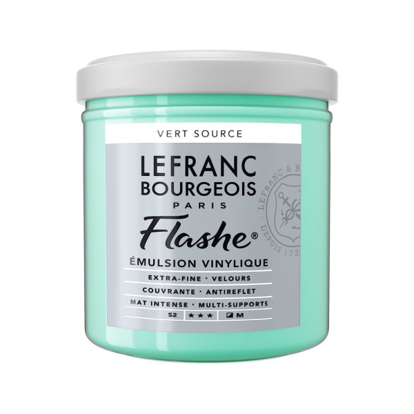photo - Peinture vinylique - Flashe - Vert source - 587 - Lefranc Bourgeois - 125ml