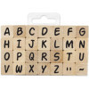 Tampons encreur - Scrapbooking - Alphabet - Bois - Taille M - Aladine