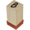 Tampons encreur - Scrapbooking - Alphabet - Bois - Taille M - Aladine