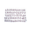 Tampons encreur - Loisirs créatifs - Scrapbooking - Alphabet crayonné - 54 pièces - Aladine